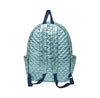 Teal Quilted Tennis Racquet Backpack