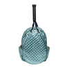 Teal Quilted Tennis Racquet Backpack