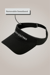 Busy Golfing Black Sport Visor
