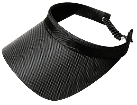 Black Solid Coil Visor