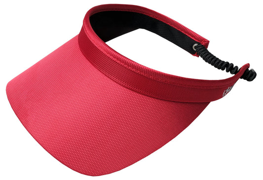 Red Solid Coil Visor