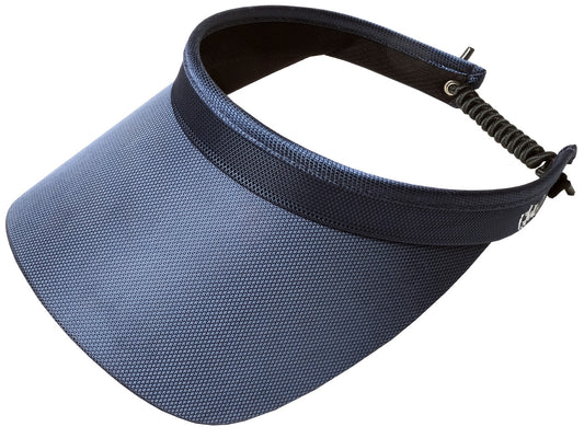 Navy Solid Coil Visor