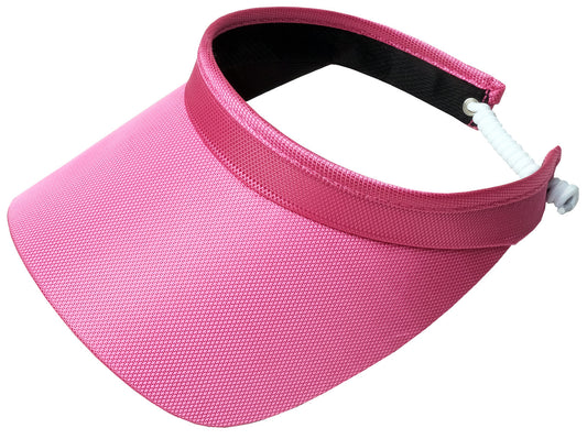 Pink Solid Coil Visor