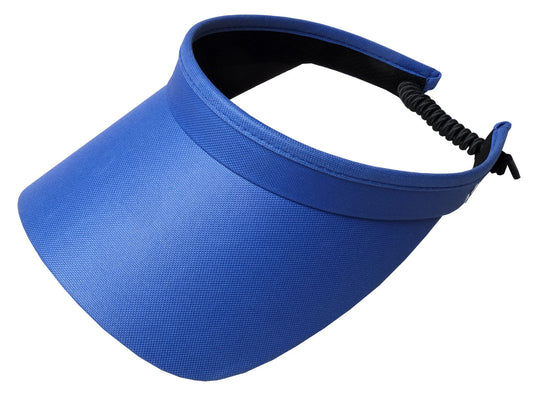 Blue Solid Coil Visor