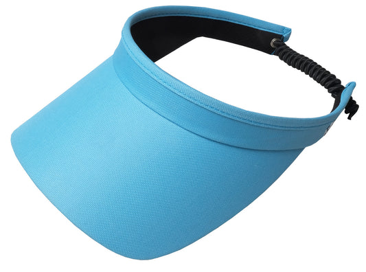 Turquoise Solid Coil Visor