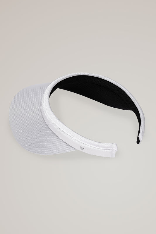 White Slide On Visor