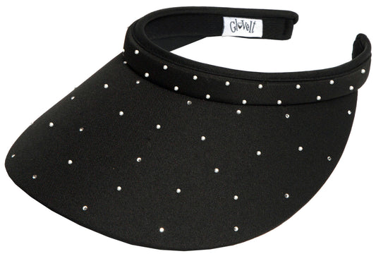 Black Bling Slide On Visor