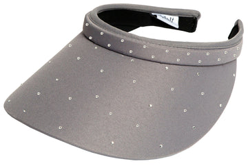 Grey Bling Slide On Visor