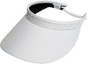 White Bling Coil Visor