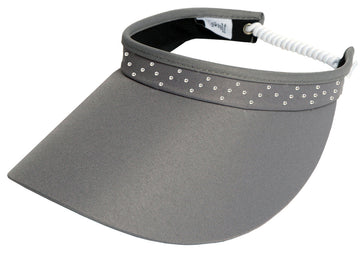 Grey Bling Coil Visor