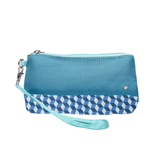 Retro Deluxe Wristlet with Removeable Strap