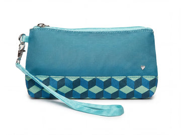 Retro Deluxe Wristlet with Removeable Strap
