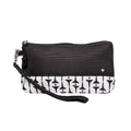 Black Tees Wristlet with Removeable Strap