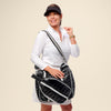 Black Pickleball Detachable Tote Bag