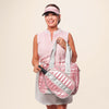 Pink Pickleball Detachable Tote Bag